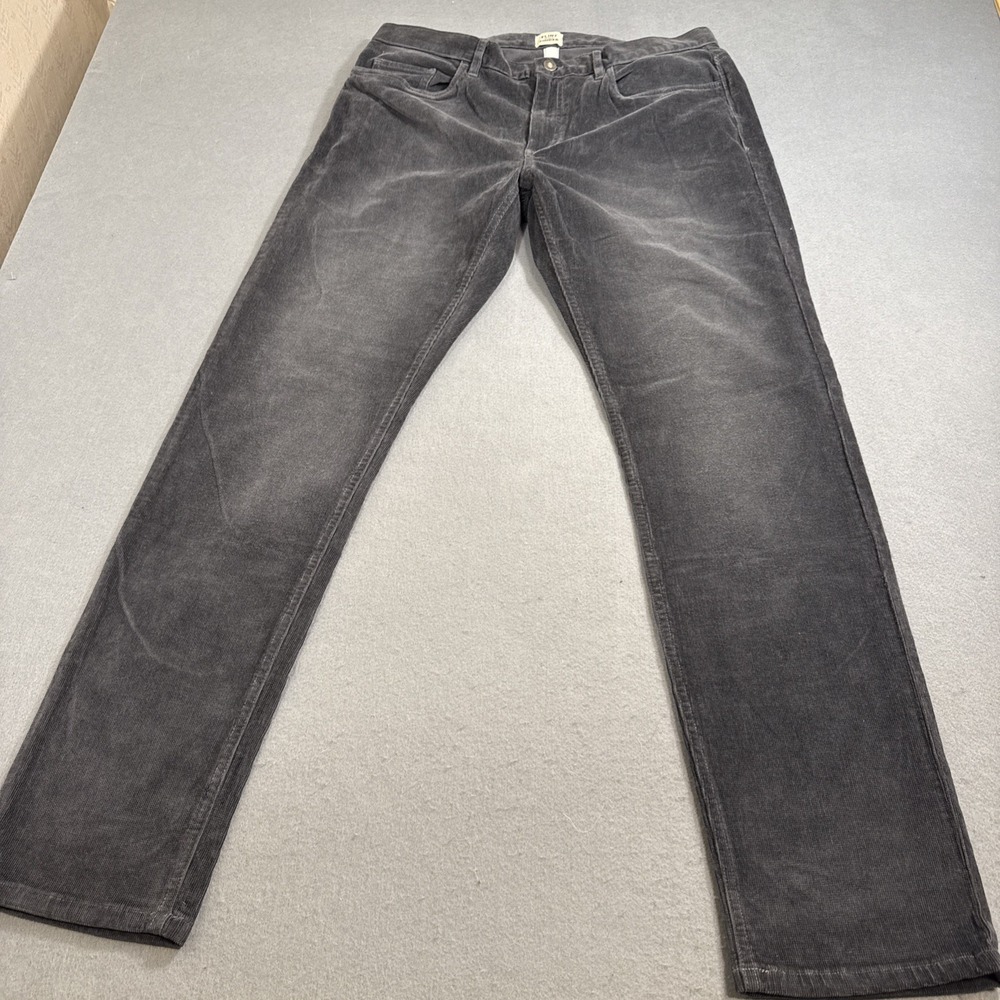 PANTS CORDUROY Flint and Tinder 365 Slim Fit BLUE/GRY Men's Size 34x32 NWOT